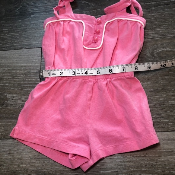 Janie And Jack Pink Romper Swim Coverup Baby Girls Size 3-6 Months - Picture 6 of 7